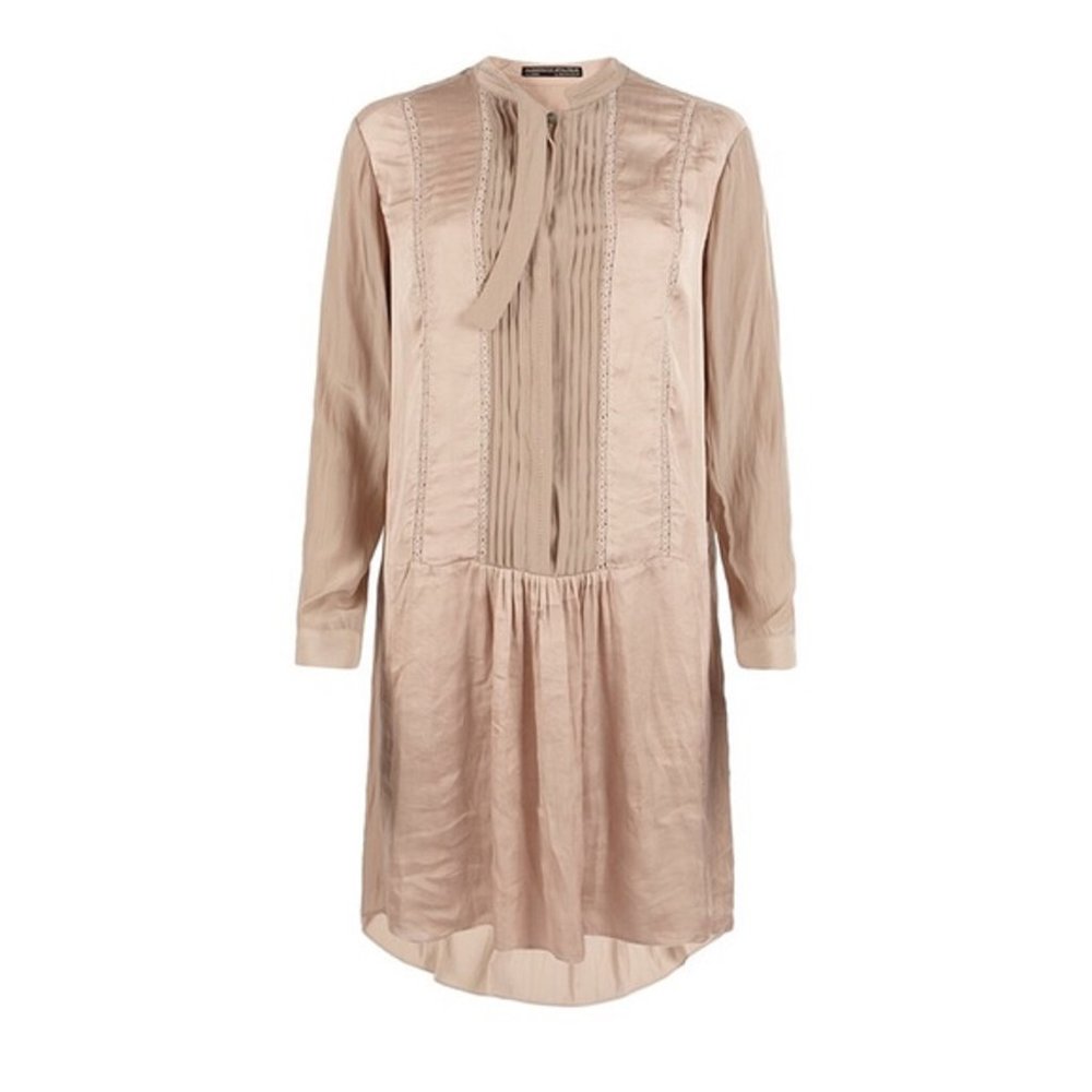 Allsaints Women's Quartet Gloss Dress 8 Dusk Pink